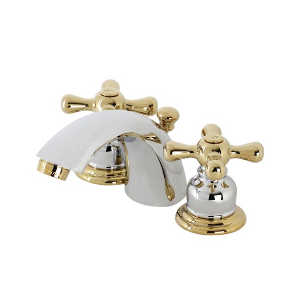 KB944AX Victorian Mini-Widespread Bathroom Faucet, Chrome/ Brass